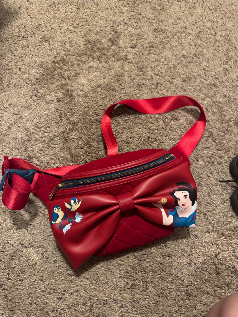 Loungefly Red Snow White Bow Crossbody Bag
